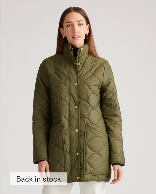 Featherless Quilted Long Puffer Jacket