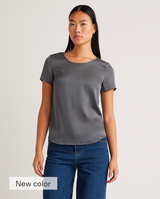Washable Stretch Silk Tee