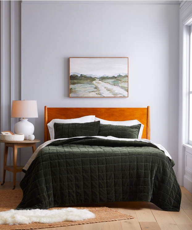 Cotton Velvet Quilt Set
