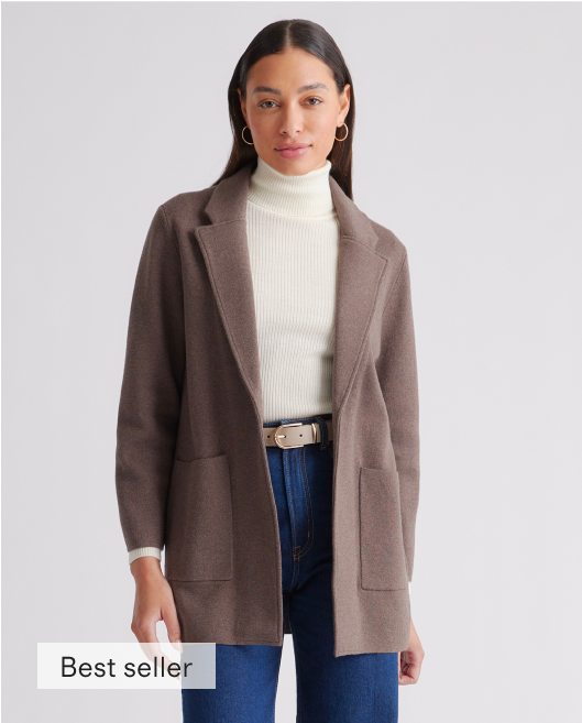 100% Organic Cotton Knit Blazer 