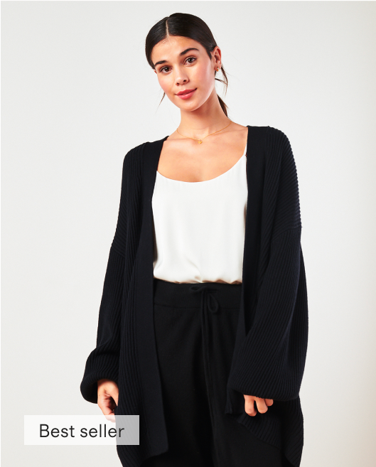 100% Organic Cotton Oversized Cardigan