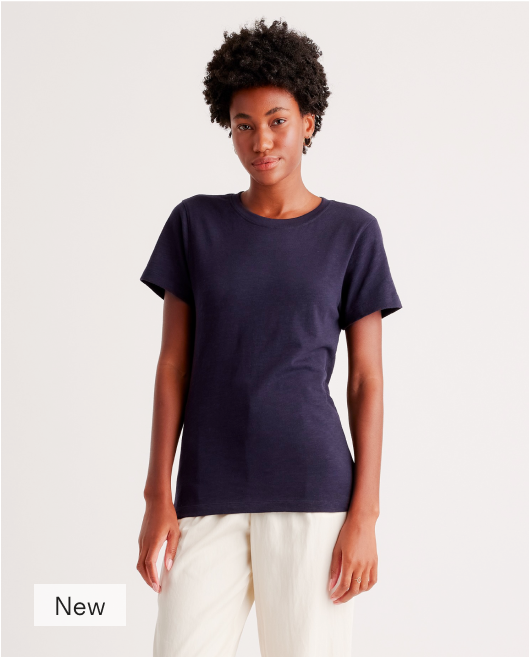100% Organic Cotton Slub Crewneck Tee