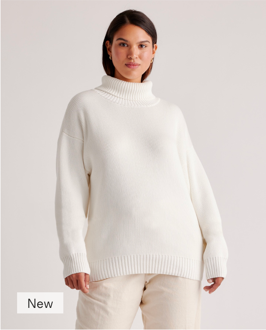 100% Organic Cotton Turtleneck Sweater