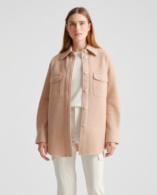 100% Merino Wool Shirt Jacket