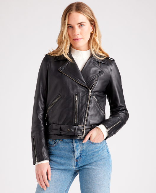 100% Leather Motorcycle Jacket