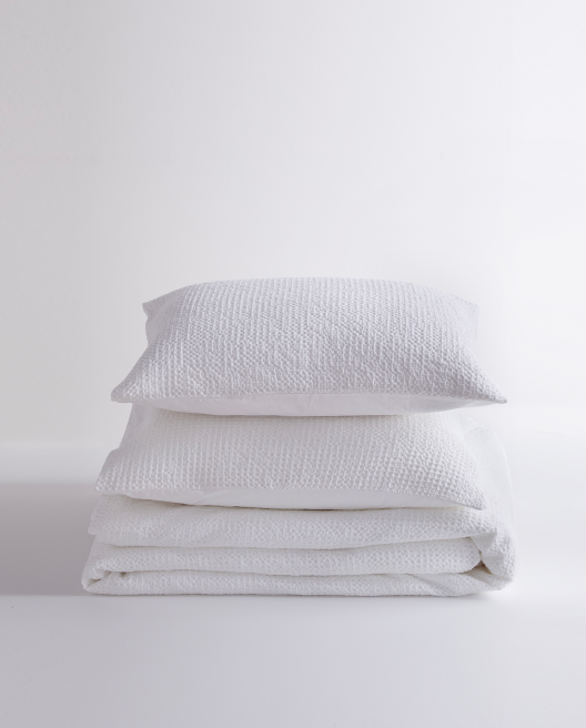 Organic Luxe Waffle Duvet Cover Set 