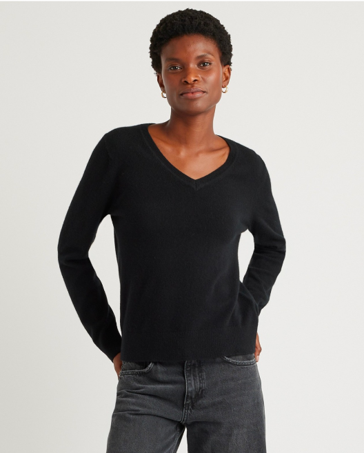 Women’s Mongolian Cashmere V-Neck Sweater 