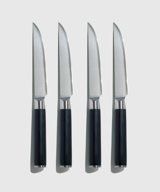 Essential Japanese Damascus Steel Steak Knife Set 