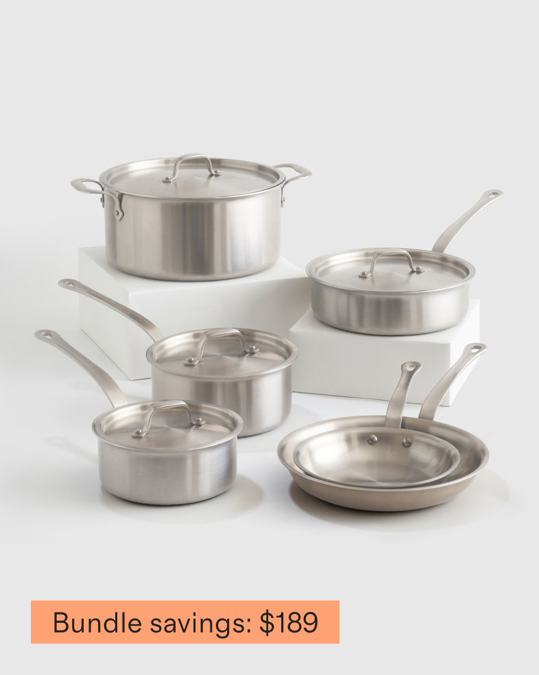 5-Ply Stainless Steel 10 Piece Cookware Set