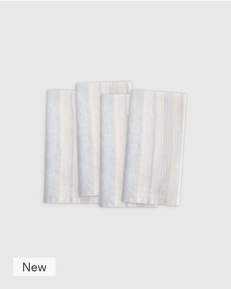 European Linen Modern Stripe Napkins