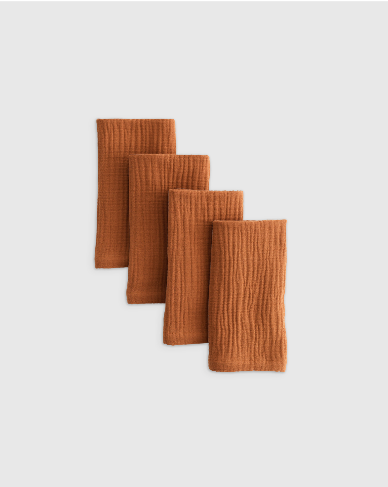 Organic Airy Gauze Napkins (Set of 4)