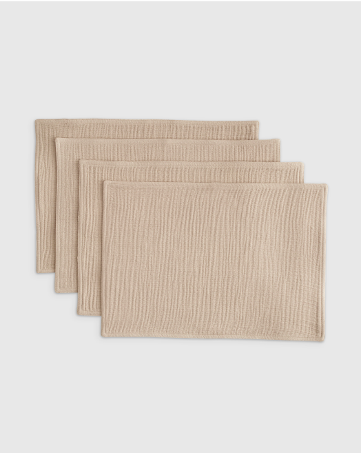 Organic Airy Gauze Placemats (Set of 4)