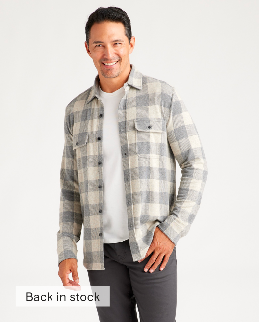 Stretch Sweater Fleece Shirt