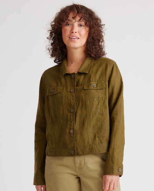 100% European Linen Jacket