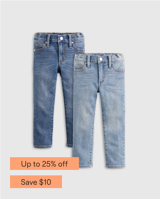 Cotton Stretch Slim Jeans 2-Pack