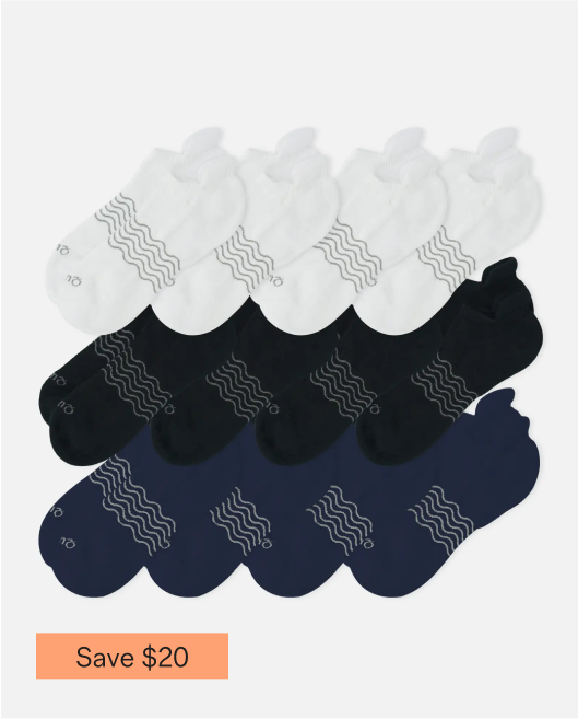 Everyday Cotton Solid Ankle Socks (12-pack)