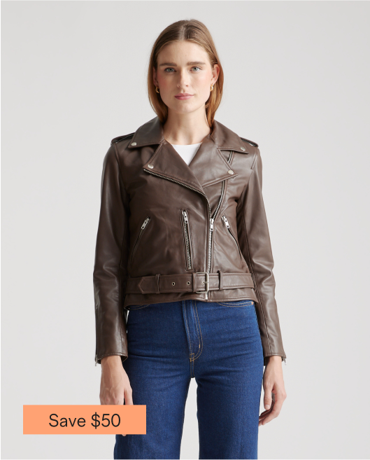 100% Leather Motorcycle Jacket