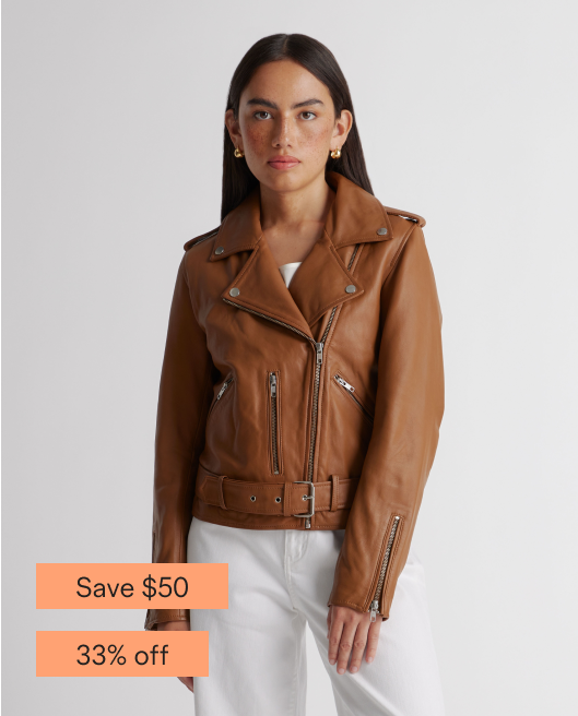 100% Leather Motorcycle Jacket