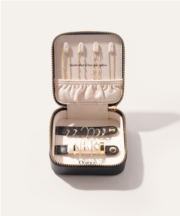 Leather Jewelry Travel Case