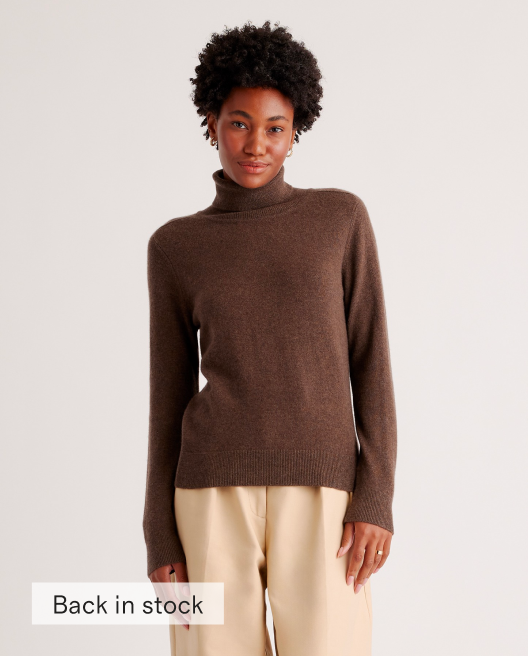 Mongolian Cashmere Turtleneck Sweater