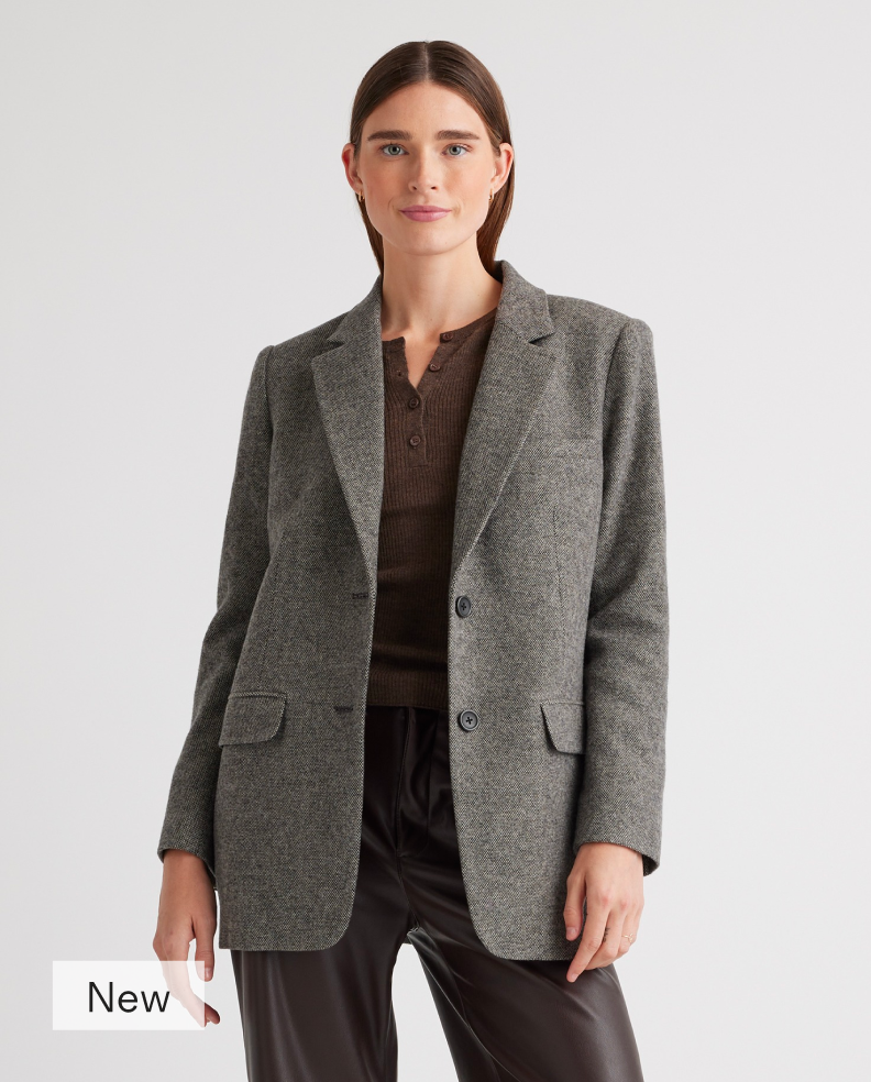 Italian Wool Oversized Blazer