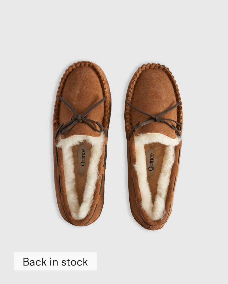 Australian Shearling Moccasin Slippers