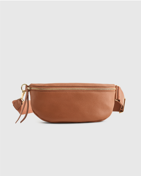 Italian Pebbled Leather Sling Bag
