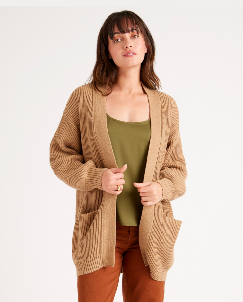 100% Organic Cotton Oversized Cardigan