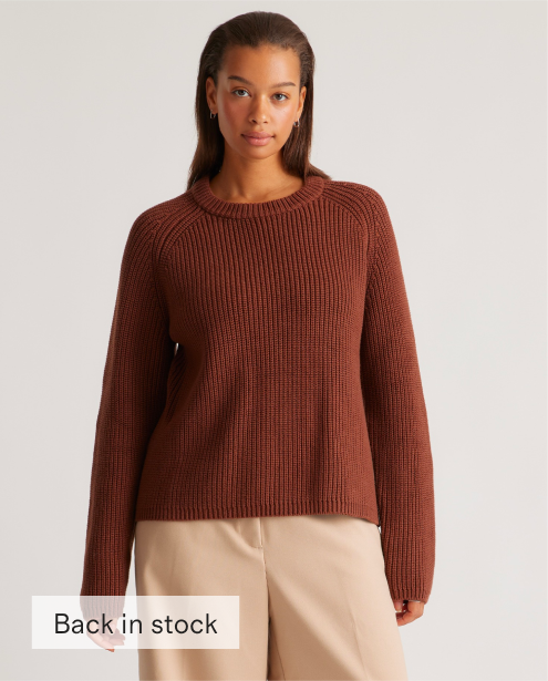 100% Organic Cotton Fisherman Crew Sweater