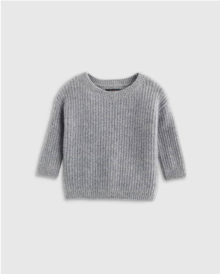 Washable Cashmere Fisherman Tunic Sweater