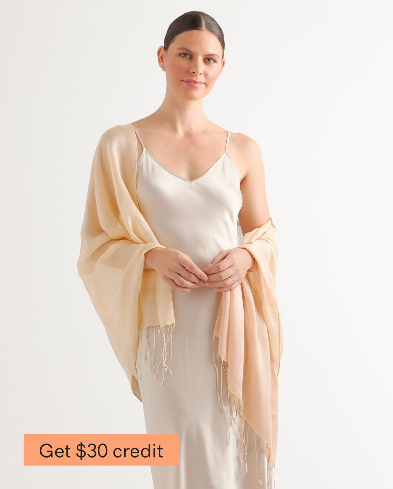 Featherweight Silk Cashmere Colorblock Scarf