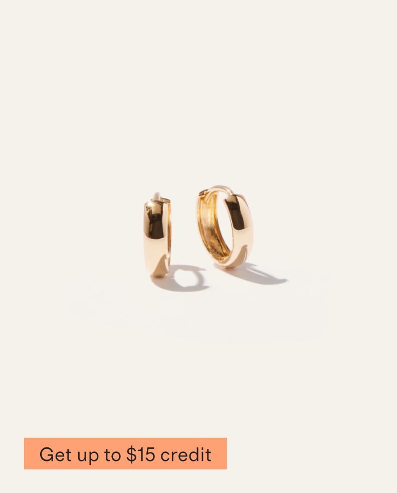Bold 14k Gold Hoops