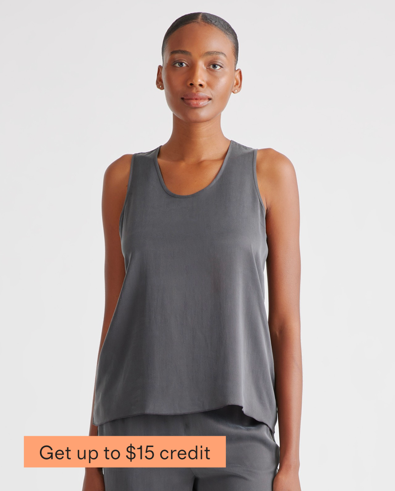 100% Washable Silk Pajama Tank