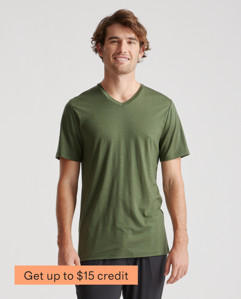 Merino V-Neck Base Layer Tee