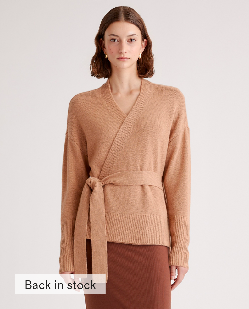 Mongolian Cashmere Wrap Sweater