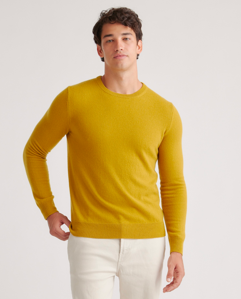 Men’s Mongolian Cashmere Crewneck Sweater