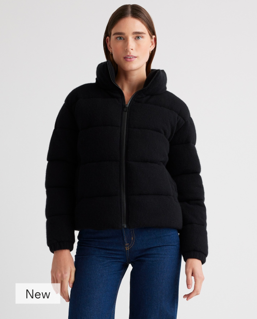 Mongolian Cashmere Puffer Jacket