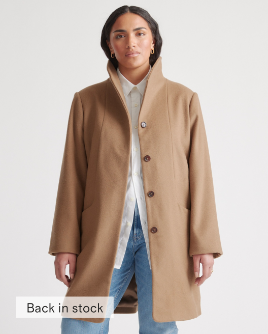 Italian Wool Cocoon Coat