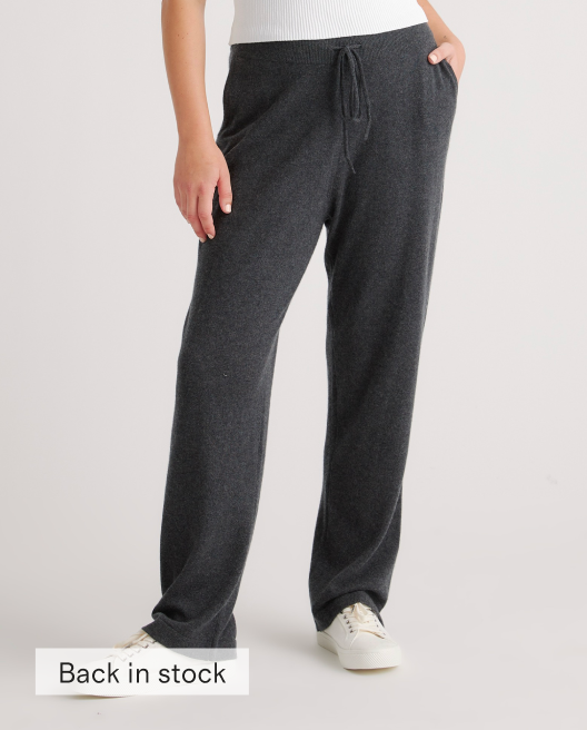 Mongolian Cashmere Straight Leg Pant