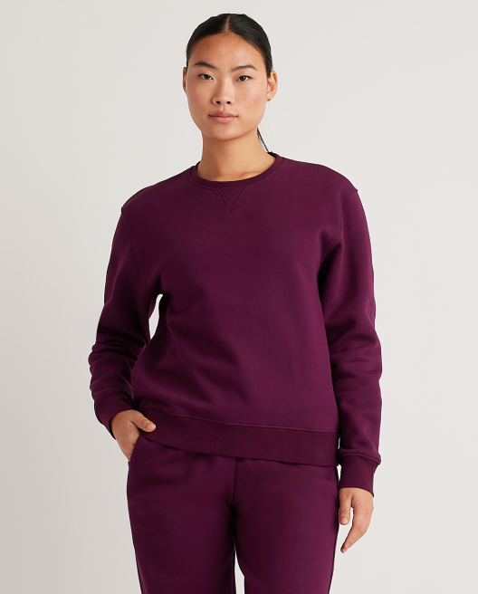 Organic Heavyweight Fleece Boyfriend Crew