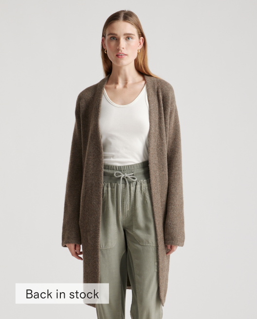 Superfine Merino Wool Sweater Coat