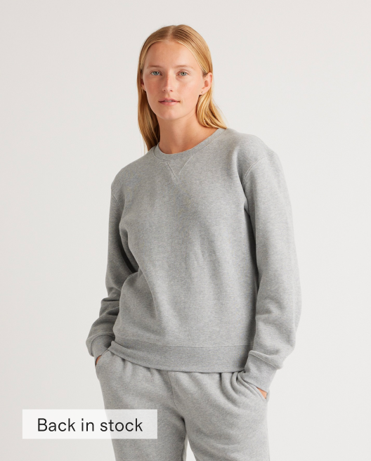 Organic Heavyweight Fleece Boyfriend Crew