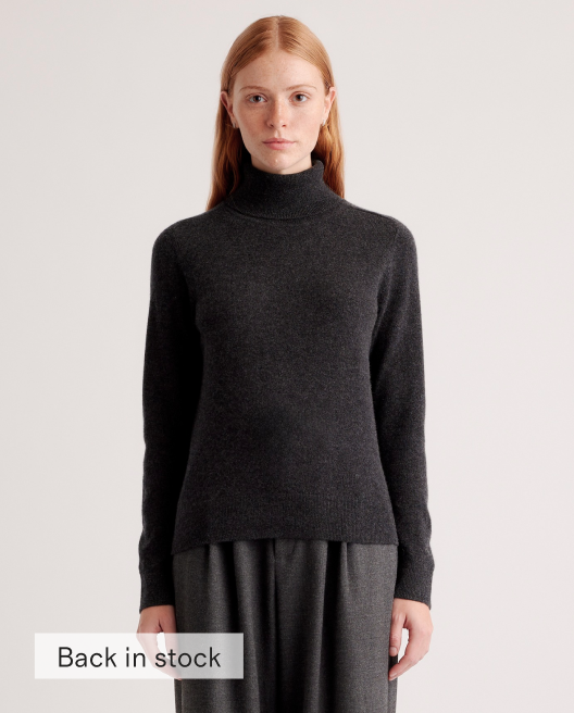 Mongolian Cashmere Fisherman Crewneck Sweater