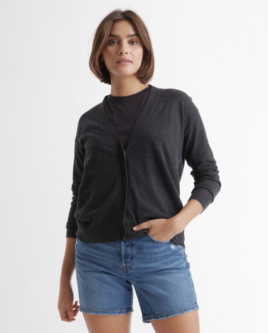 Lightweight Cotton Cashmere Cardigan