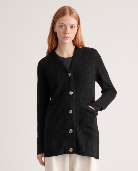 Baby Alpaca-Wool Oversized Cardigan