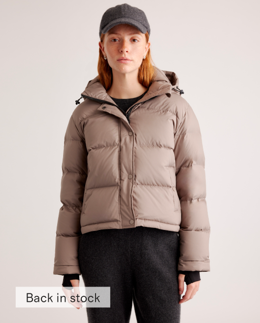 Responsible Down Cropped Puffer Jacket