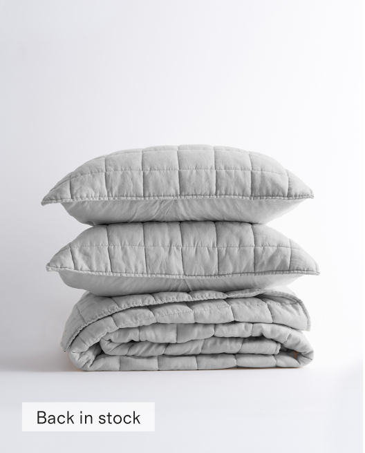 European Linen Quilt Set