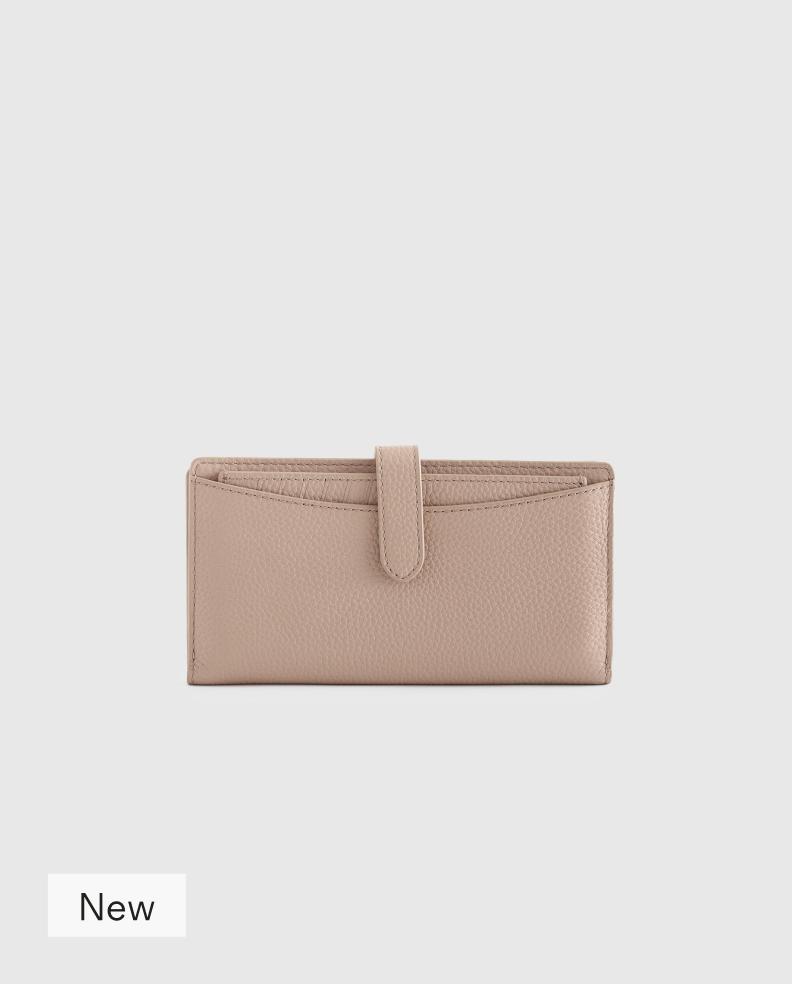 Italian Pebbled Leather Bifold 2-in-1 Wallet