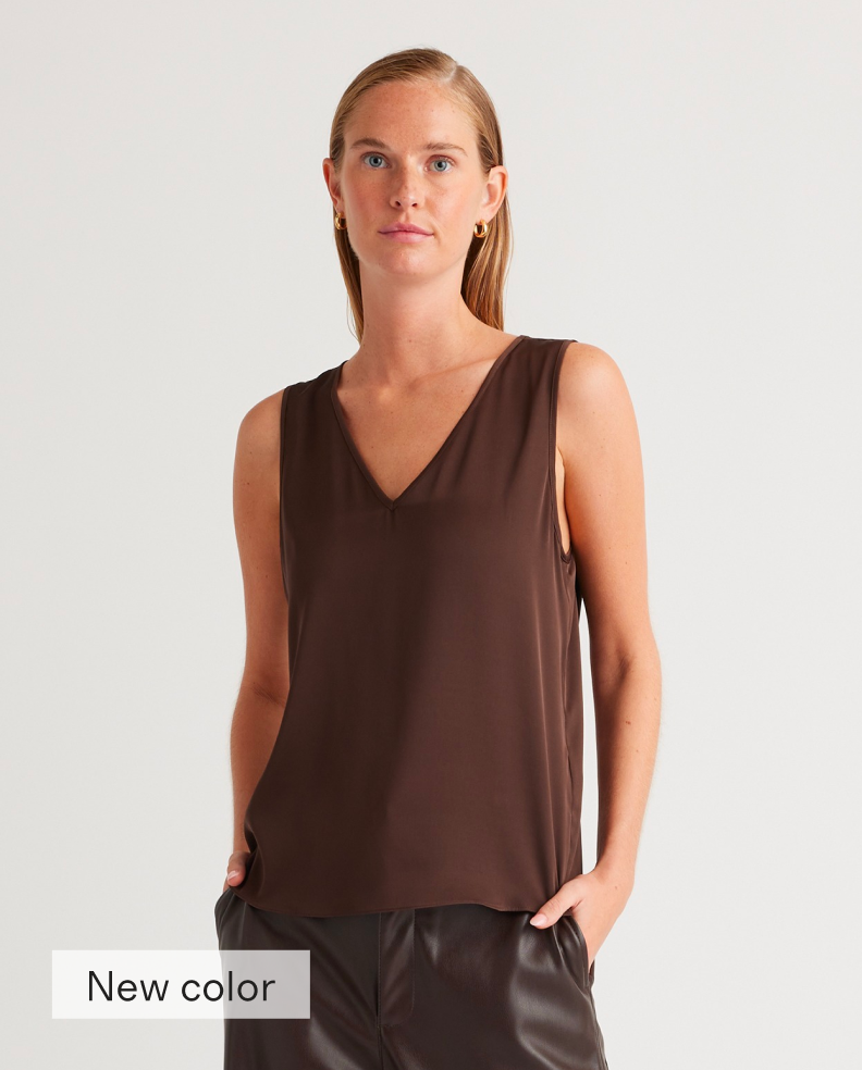 Washable Stretch Silk Tank