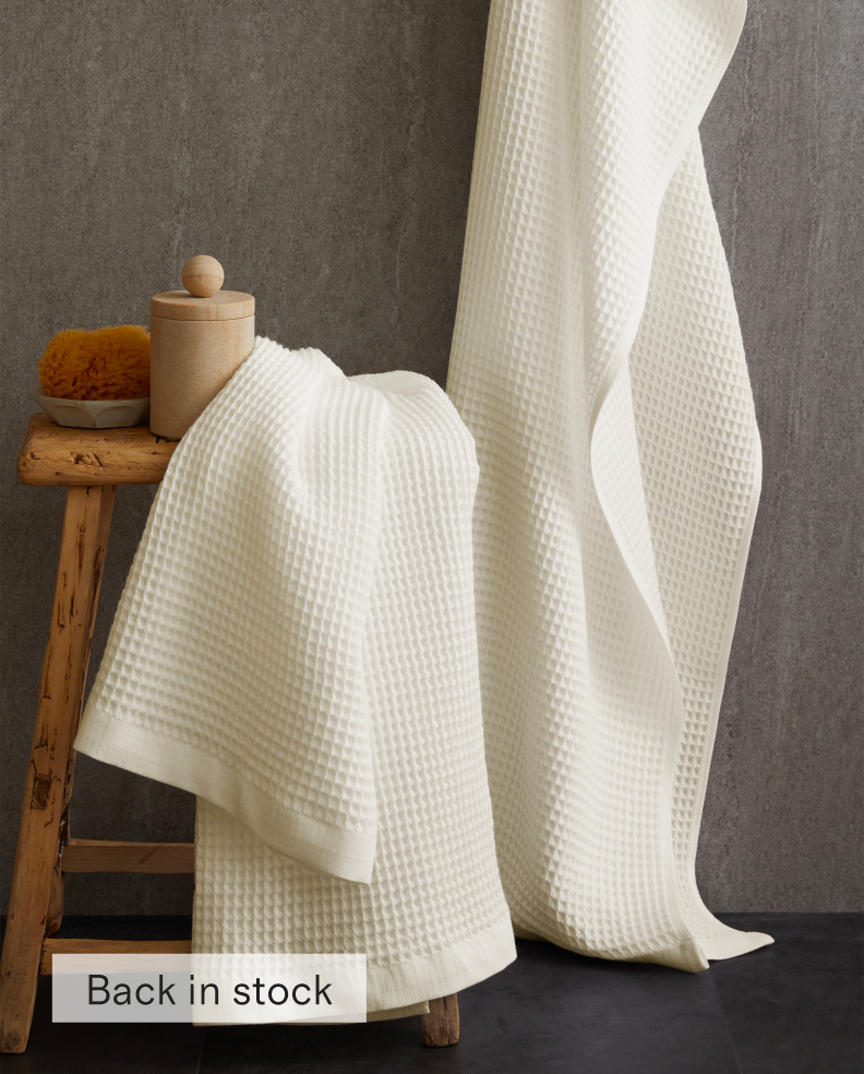 Organic Turkish Waffle Bath Towels (Set of 2)